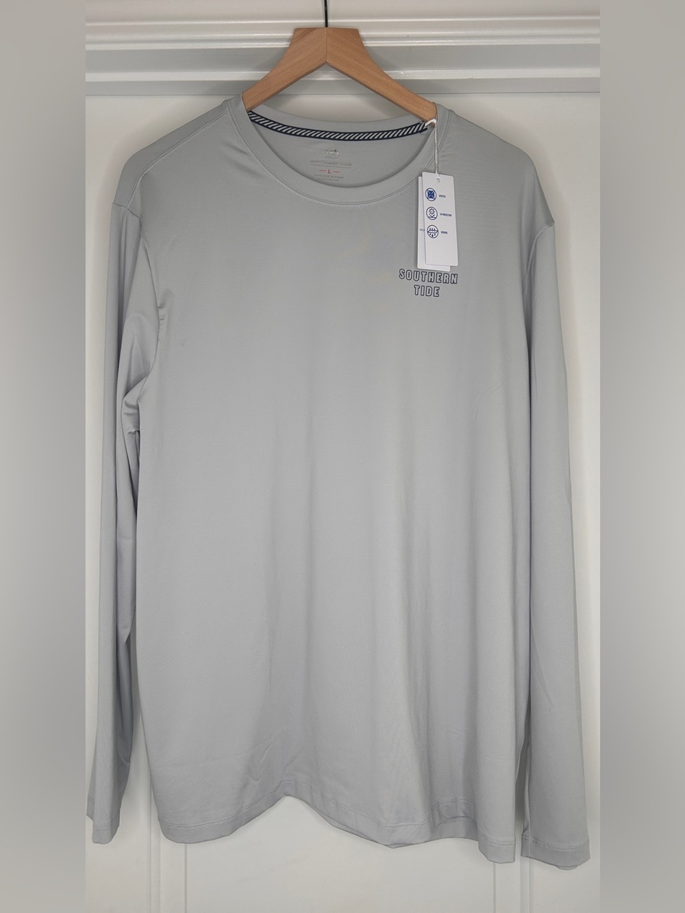NWT Men’s Southern Tide Platinum G Skipjack Performance Long Sleeve Shirt, L - Picture 4 of 9